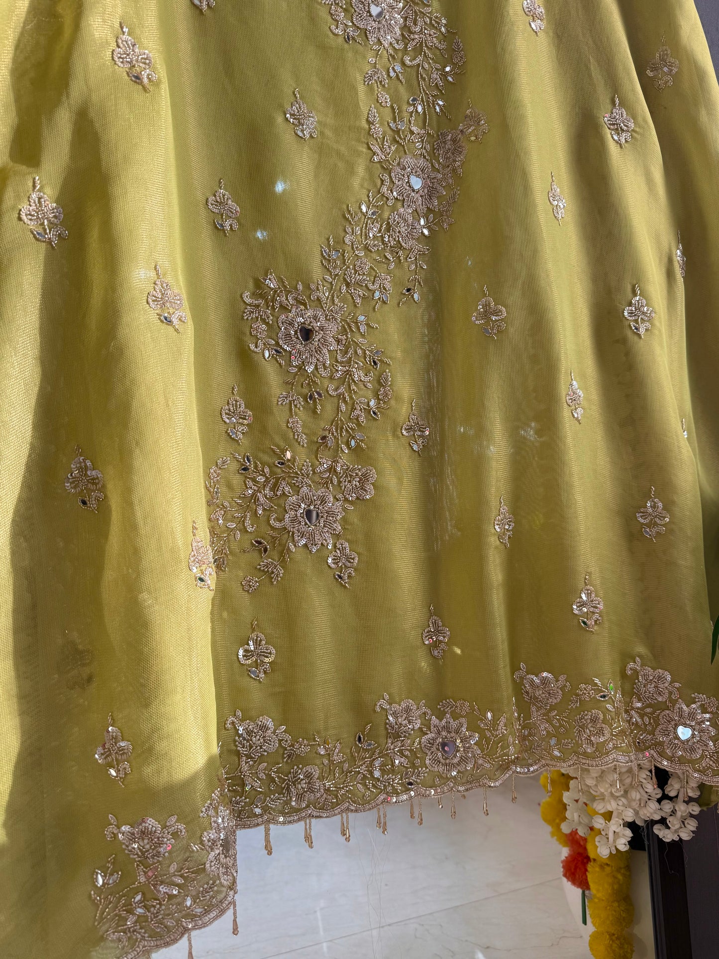 Luxurious hearts handwork suit