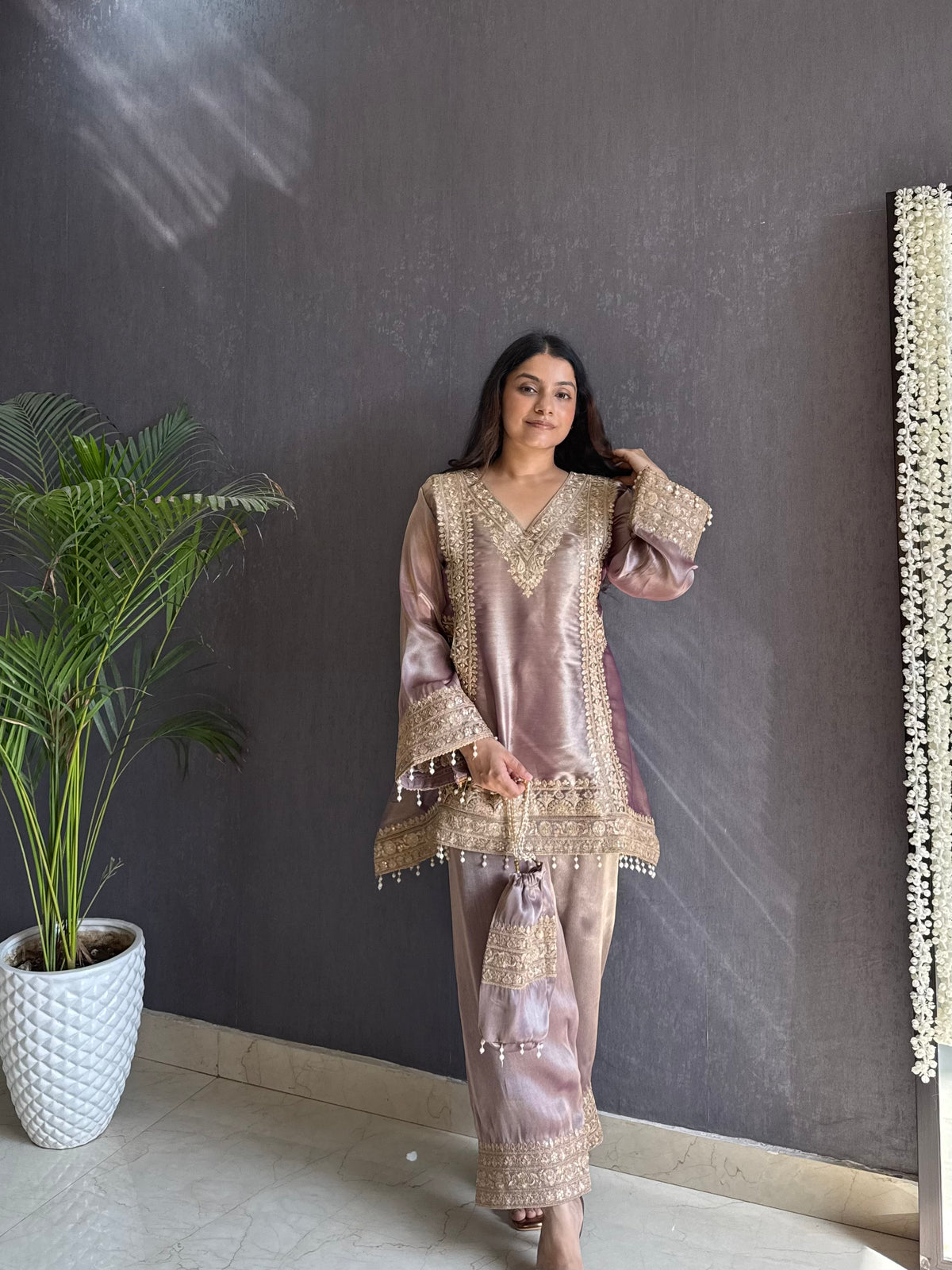 Luxurious Aari work Coord set