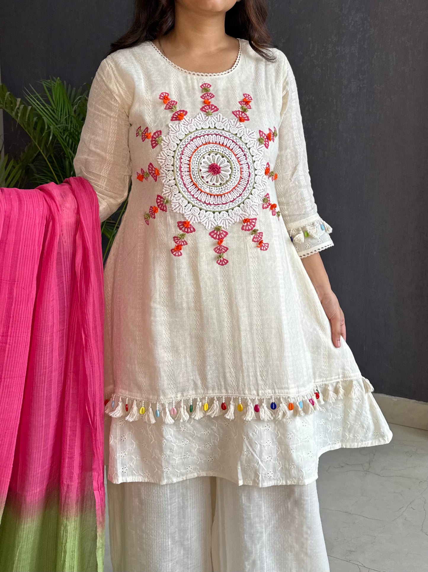 Pure cotton designer kurta set