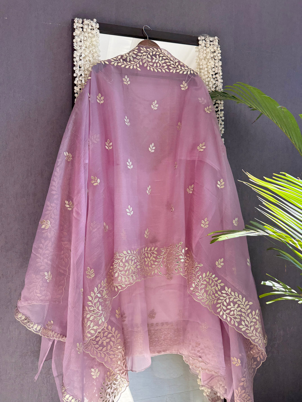 Premium crush tissue gotapatti embroidered suit