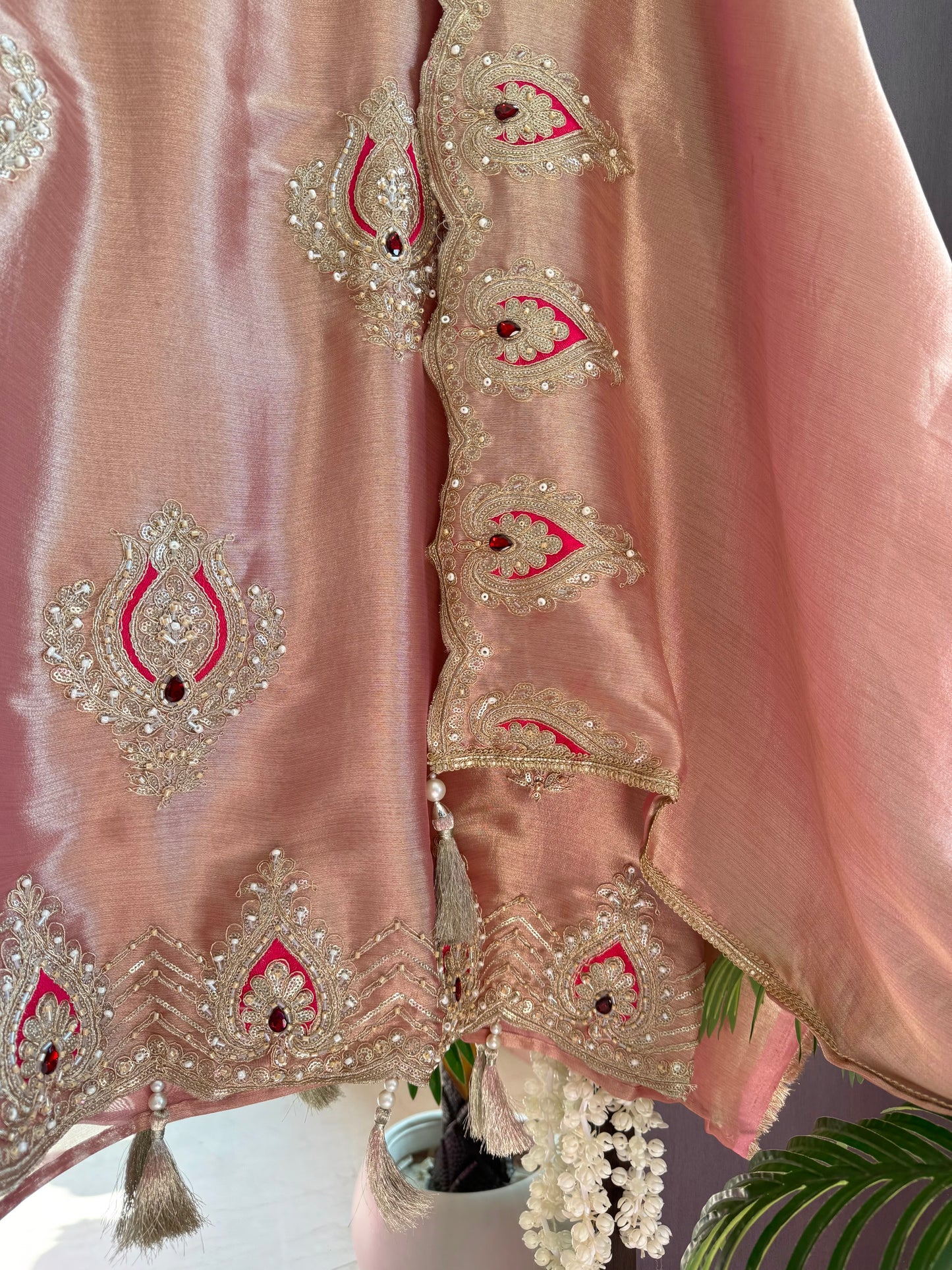 Luxurious bejewelled suit