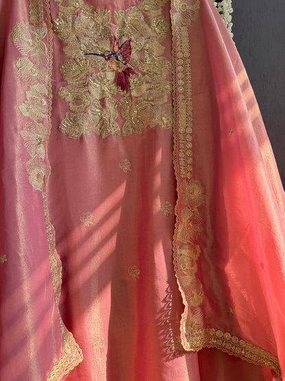 Luxurious birds handwork birds suit
