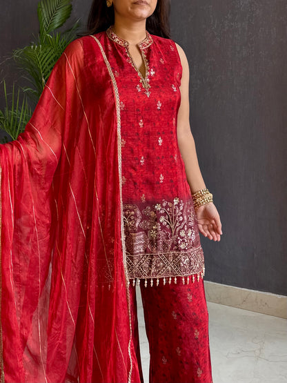 Handwork Benarsi ombré set