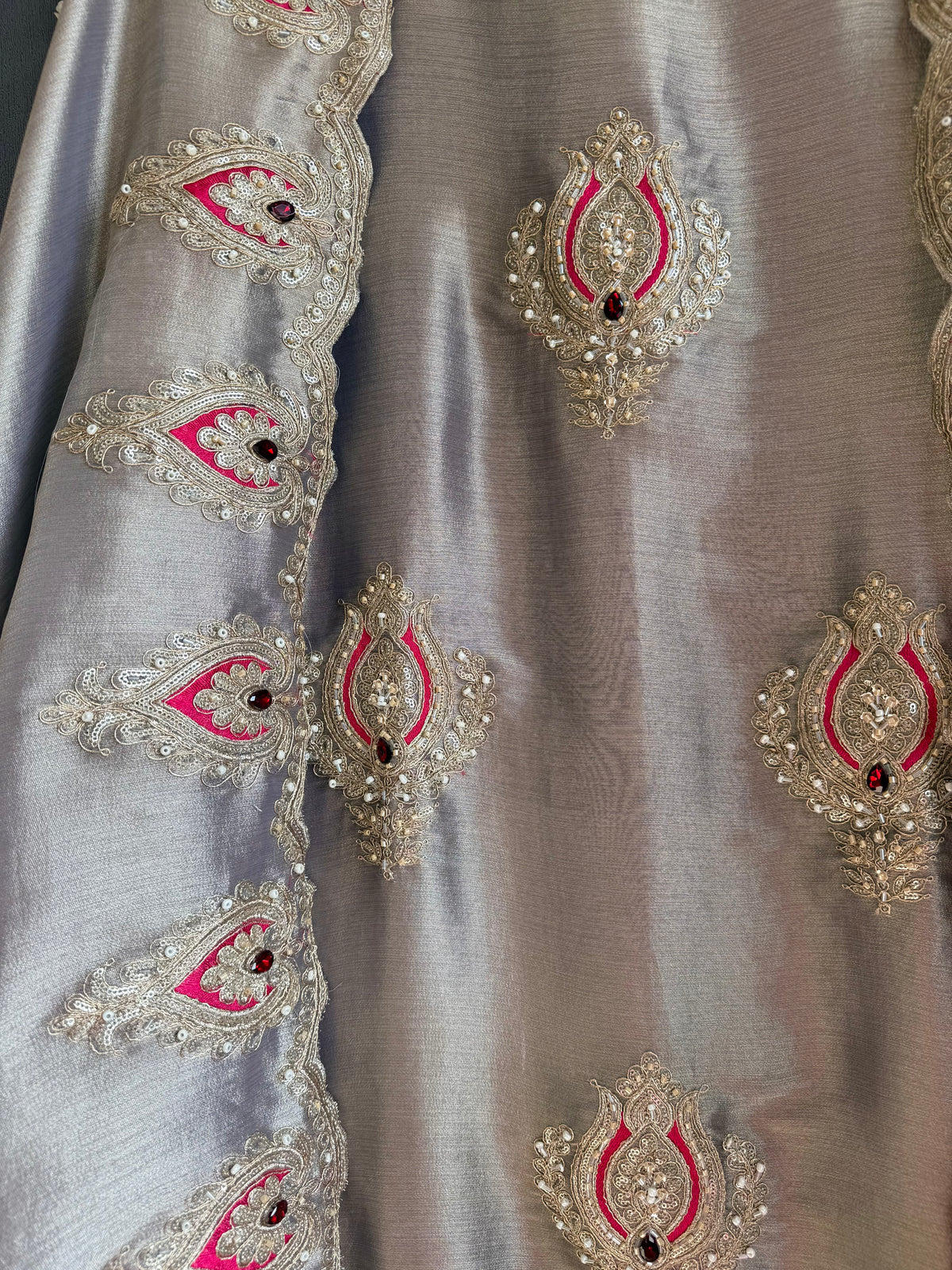 Luxurious bejewelled suit