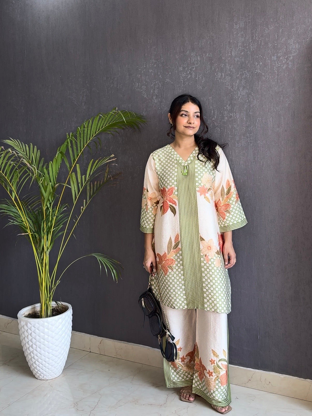 Modal cotton floral Coord set
