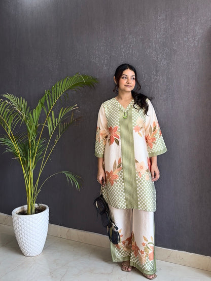 Modal cotton floral Coord set