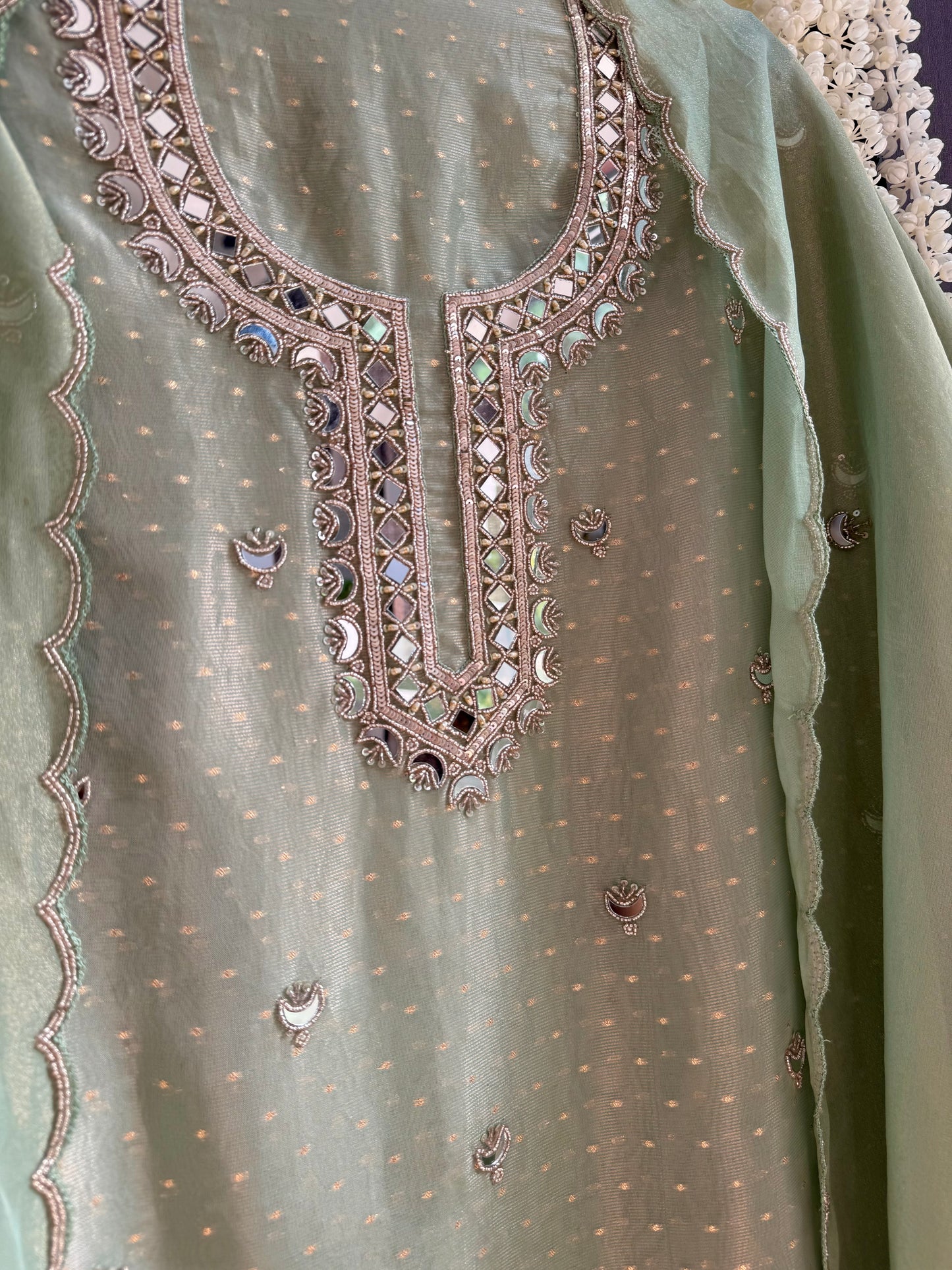 Chaand Mirrorwork suit