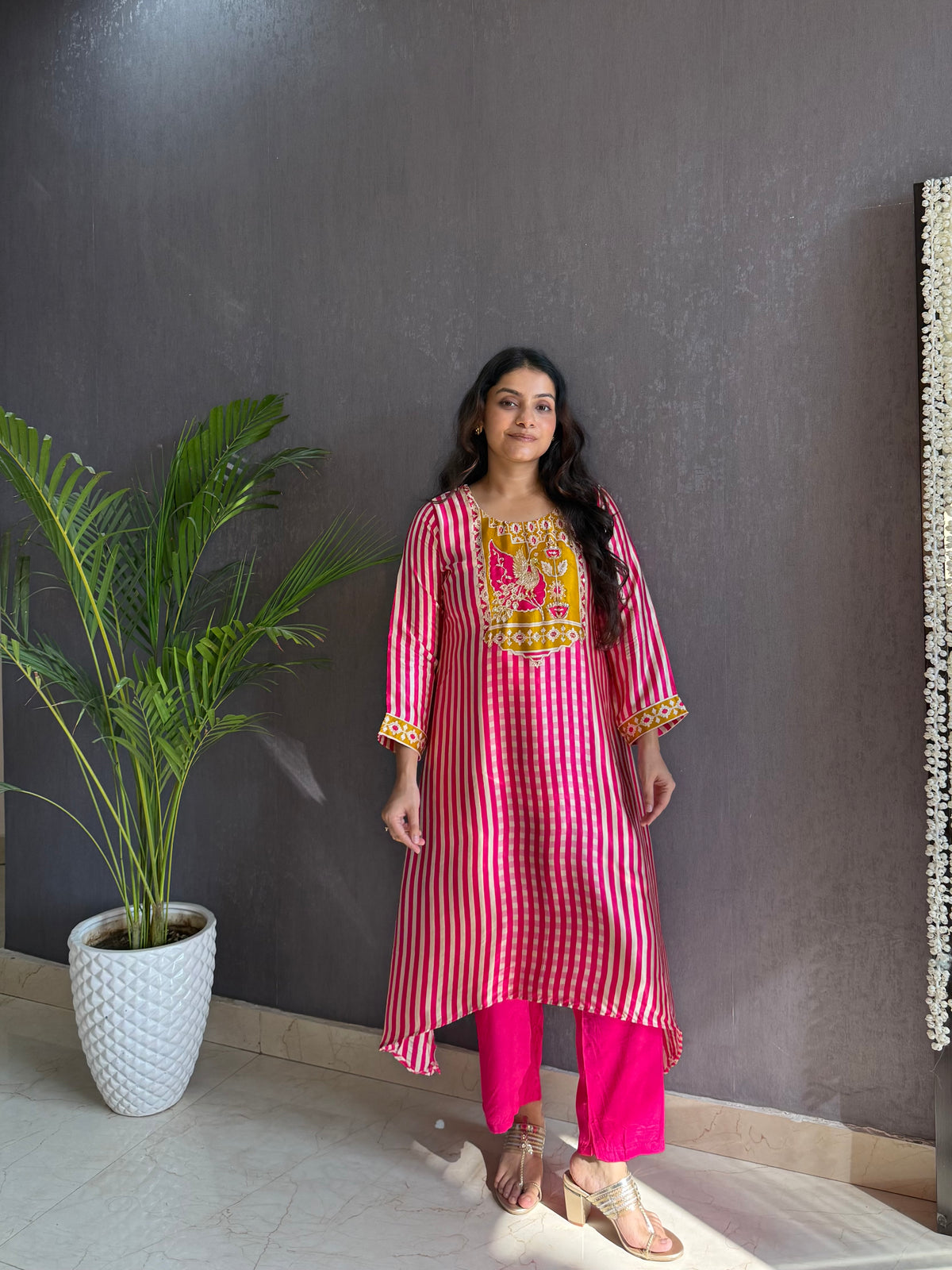 Festive gajji silk coord set