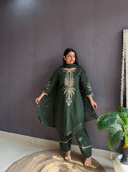 Cotton farshi Palm trees set
