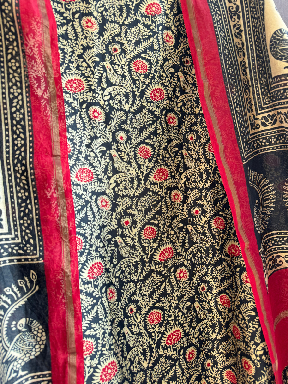 Pure Maheshwari peacock suit