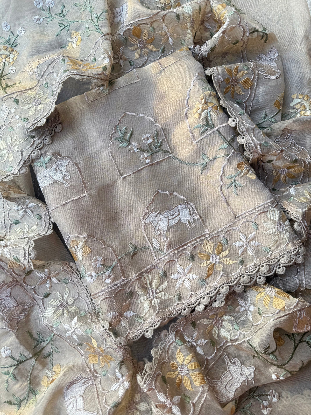 Luxurious Tissue Silk pichwai suit
