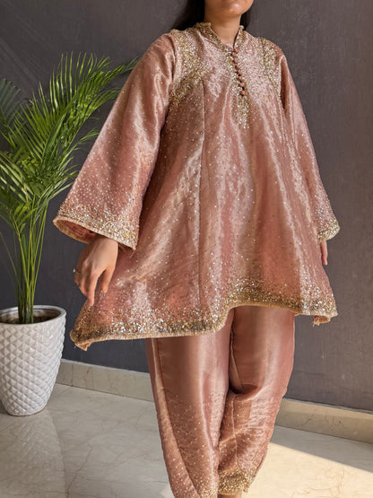 Luxurious Handwork Sitara anarkali set