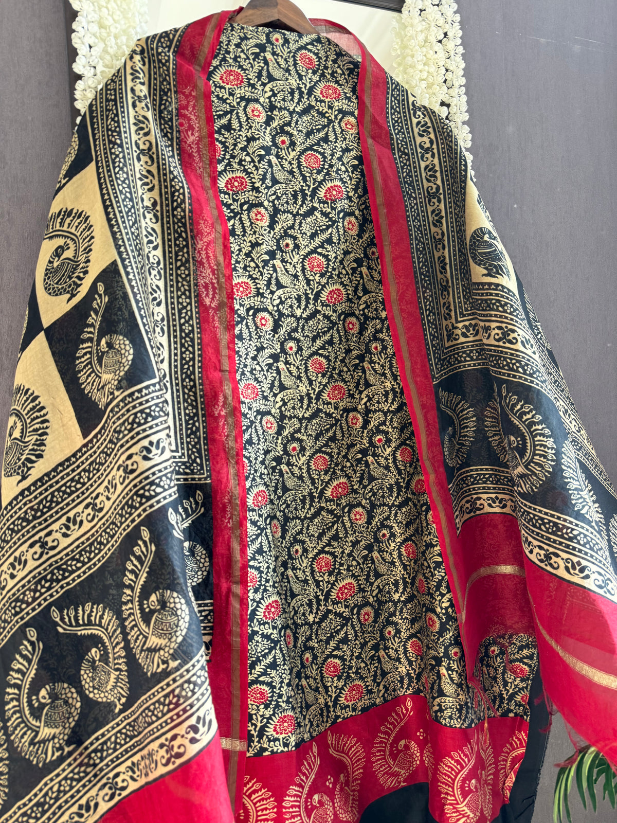 Pure Maheshwari peacock suit