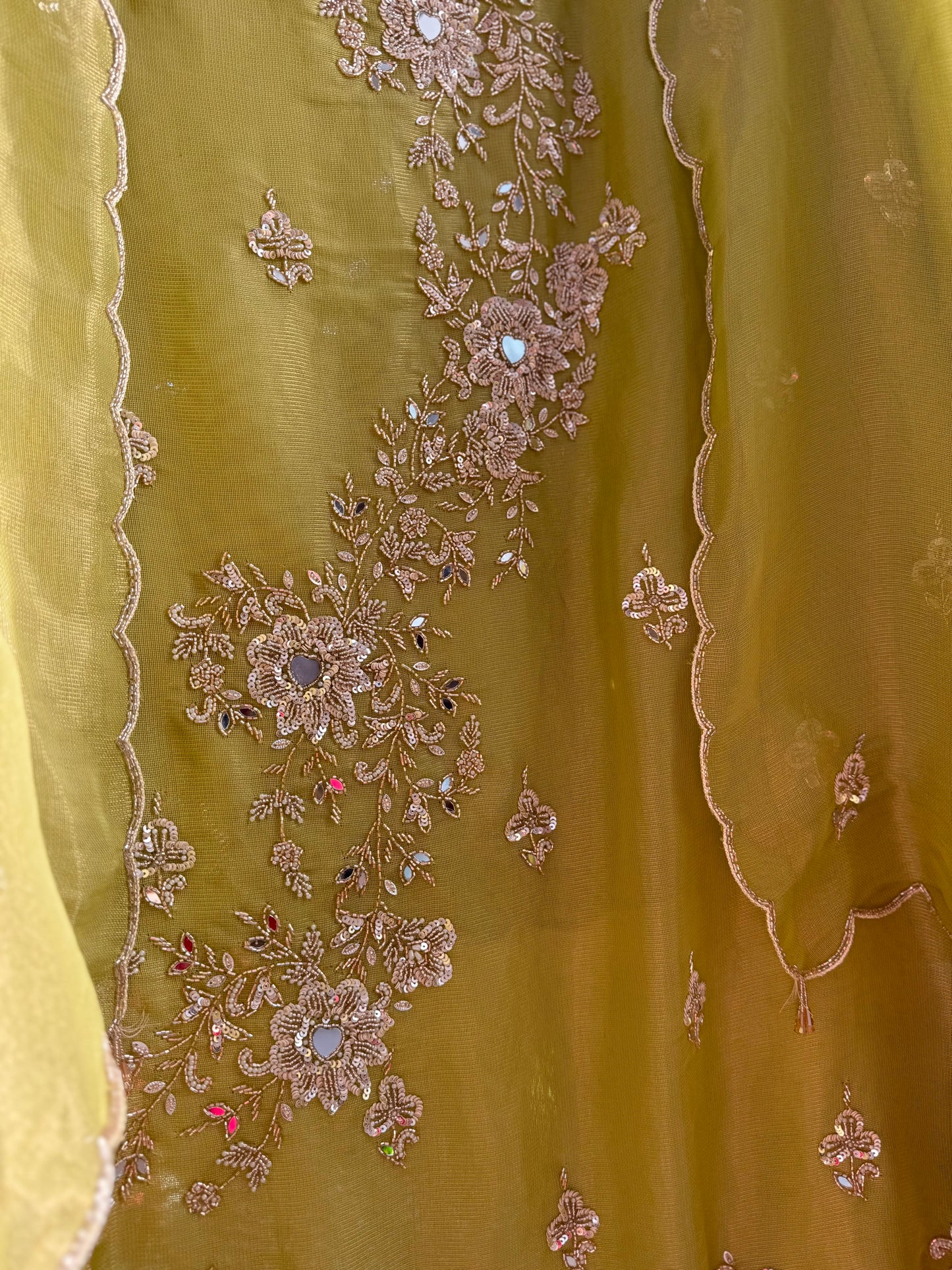 Luxurious hearts handwork suit