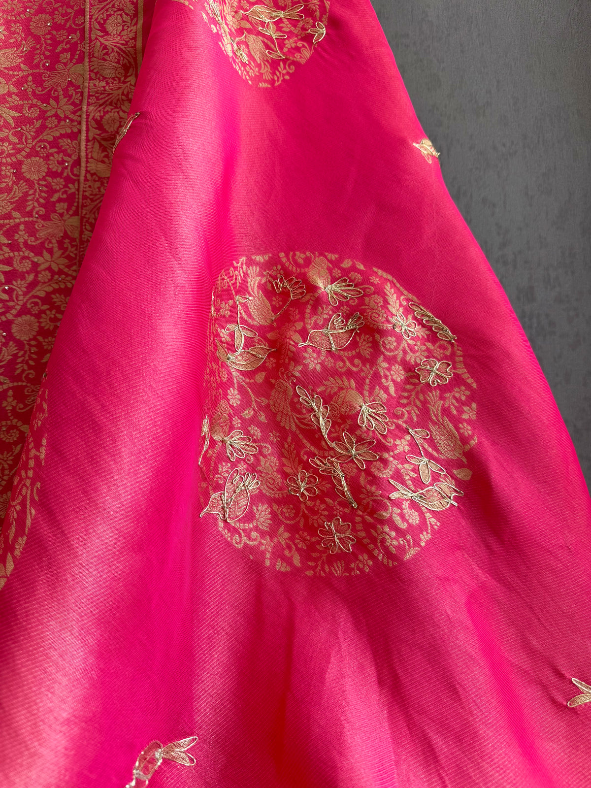 Resham Brocade Benarsi birds suit
