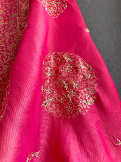 Resham Brocade Benarsi birds suit