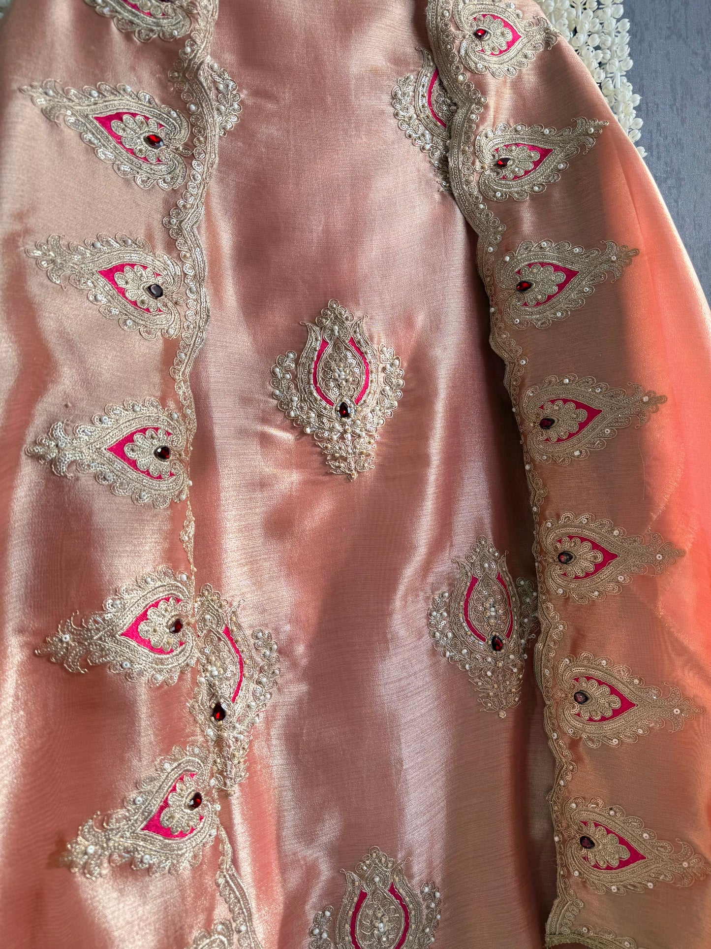 Luxurious bejewelled suit