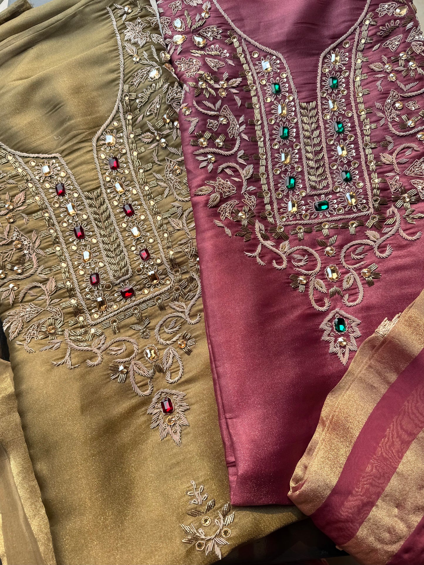 Luxurious dabka bejewelled suit