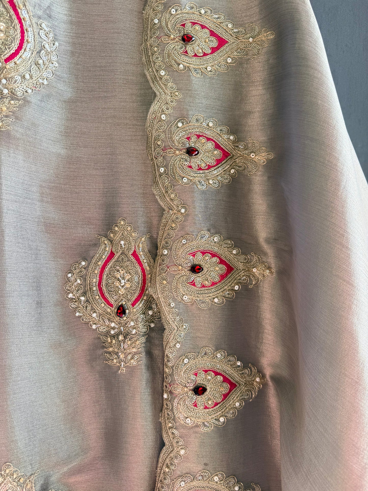 Luxurious bejewelled suit