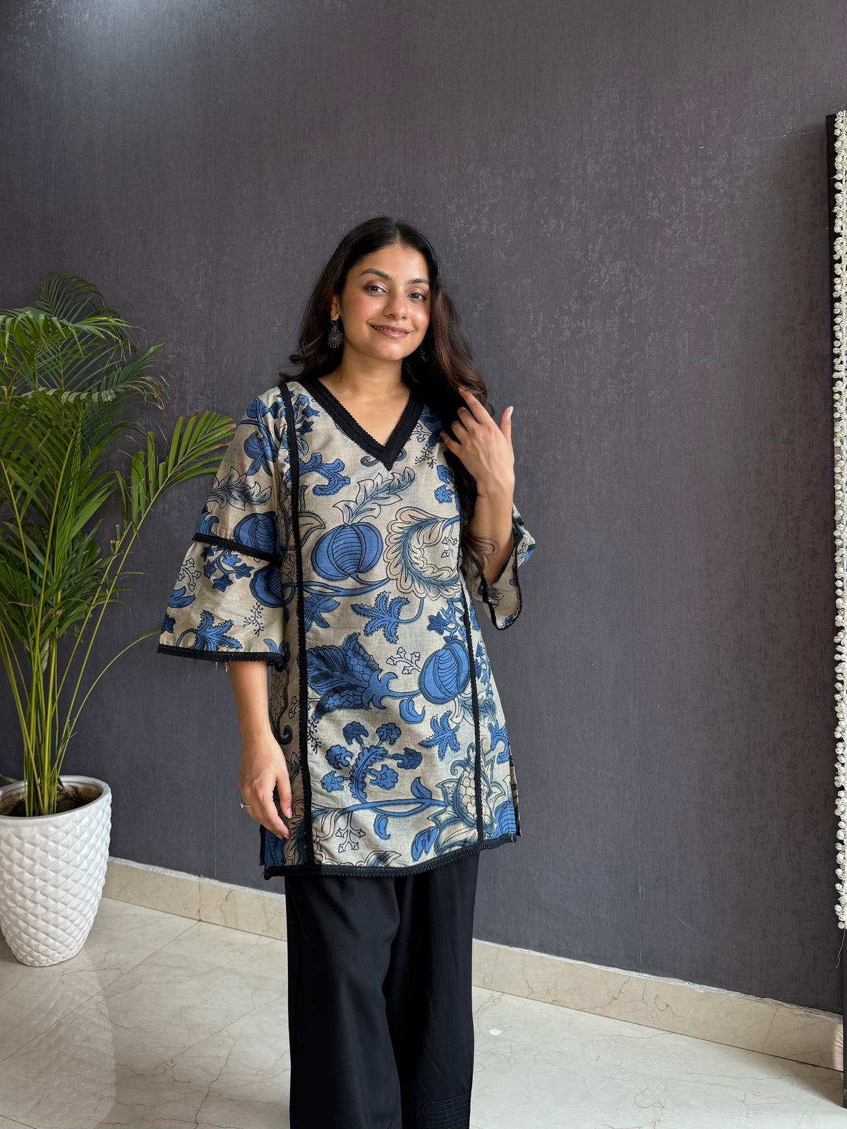 Cotton farshi coord set