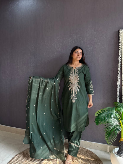 Cotton farshi Palm trees set
