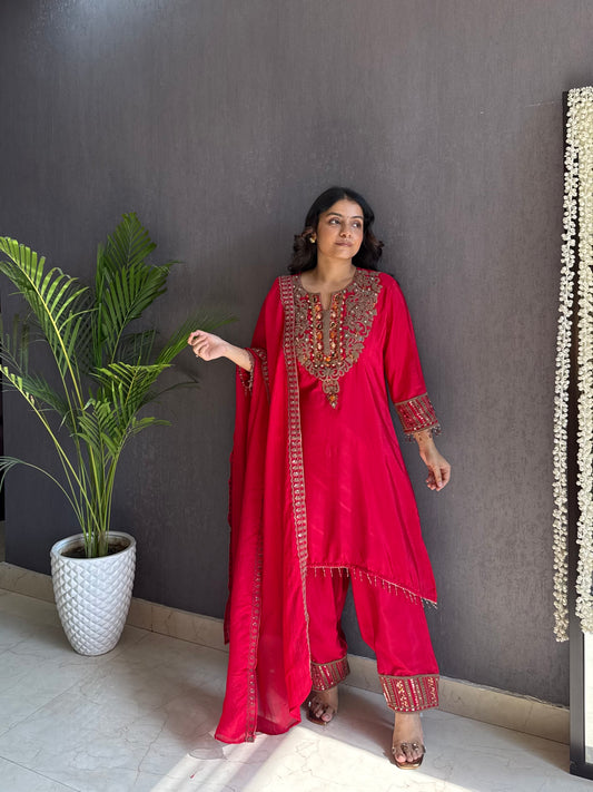 Premium silk antique dori set