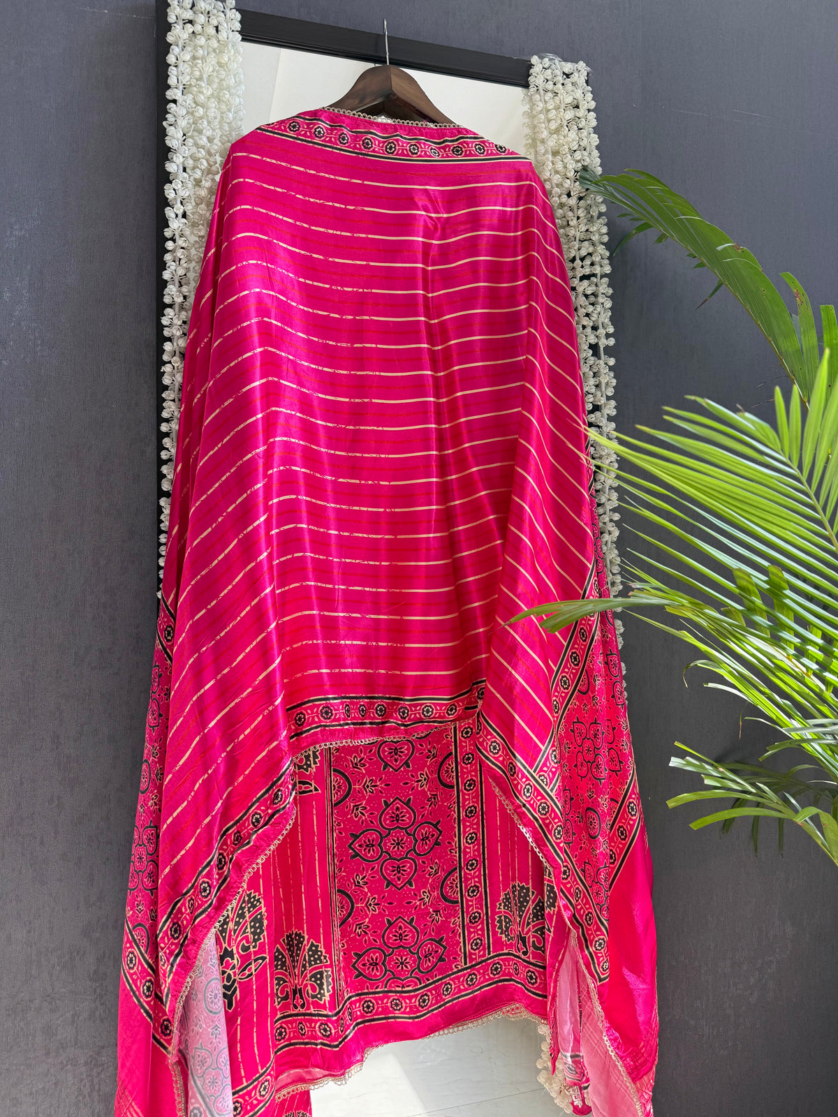 Gajji silk ajrakh Handwork suits
