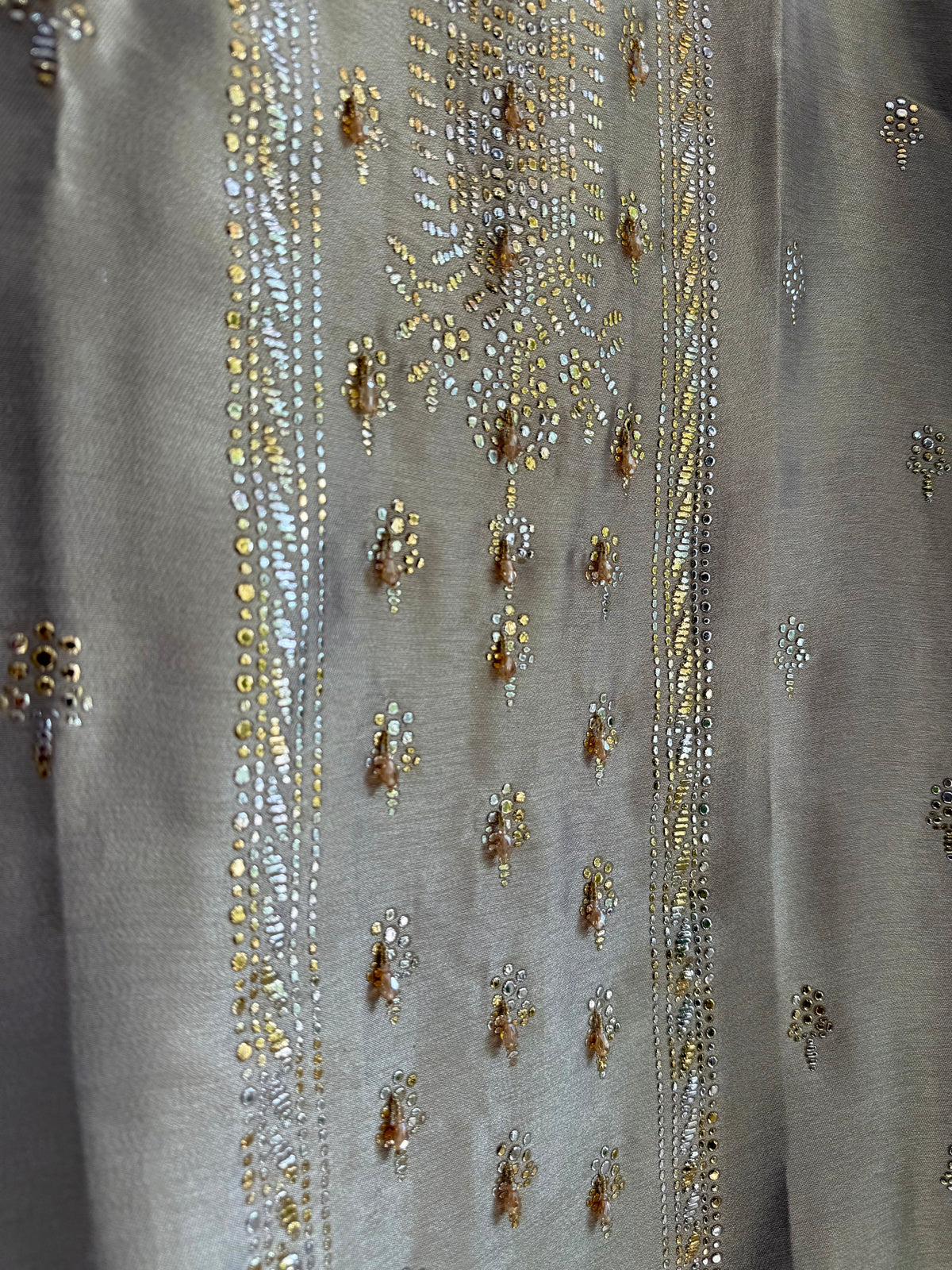Luxurious Tissue silk mukaish suit