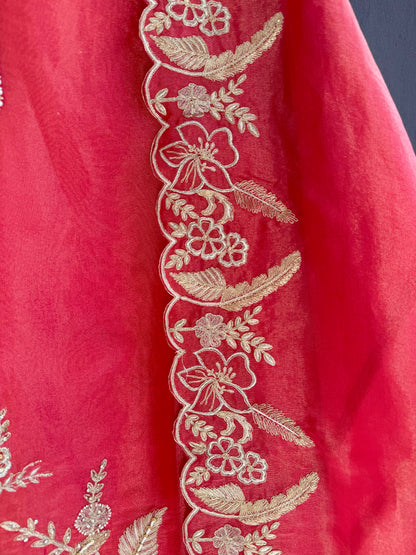 Luxurious mughal florals Handwork suits