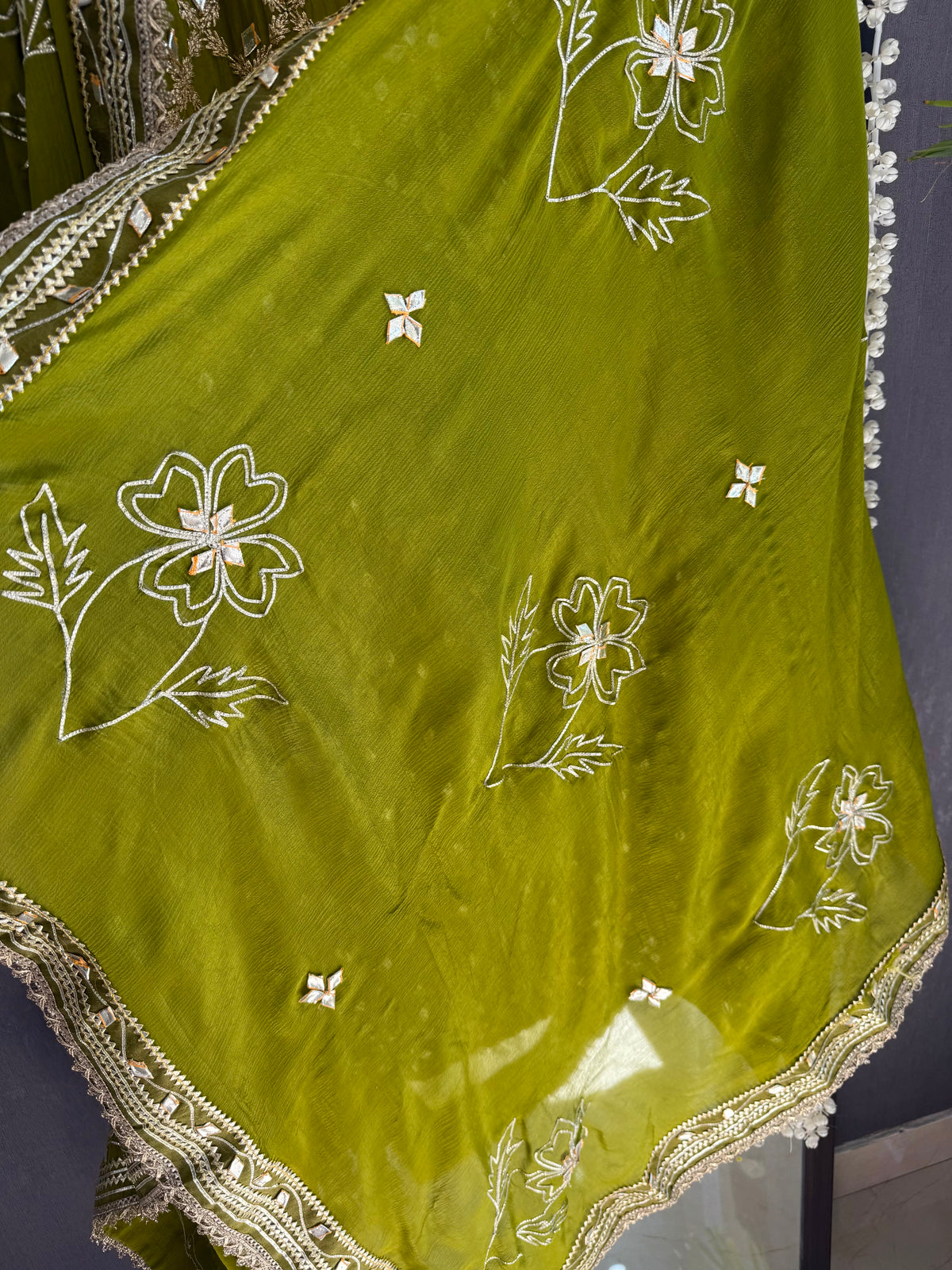Luxurious gotapatti pitta work suit