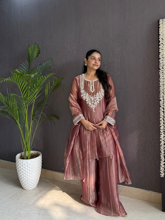 Pearl Handwork sharara set