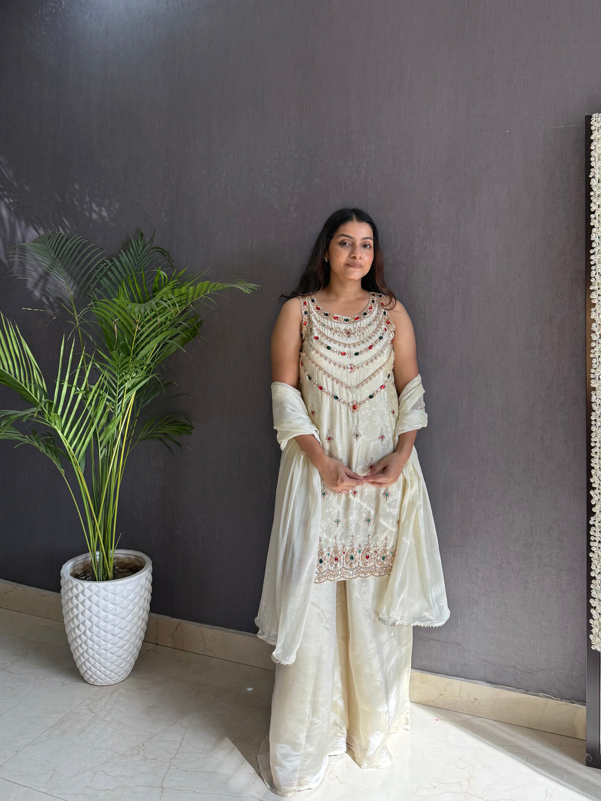 Bejewelled Handwork sharara set
