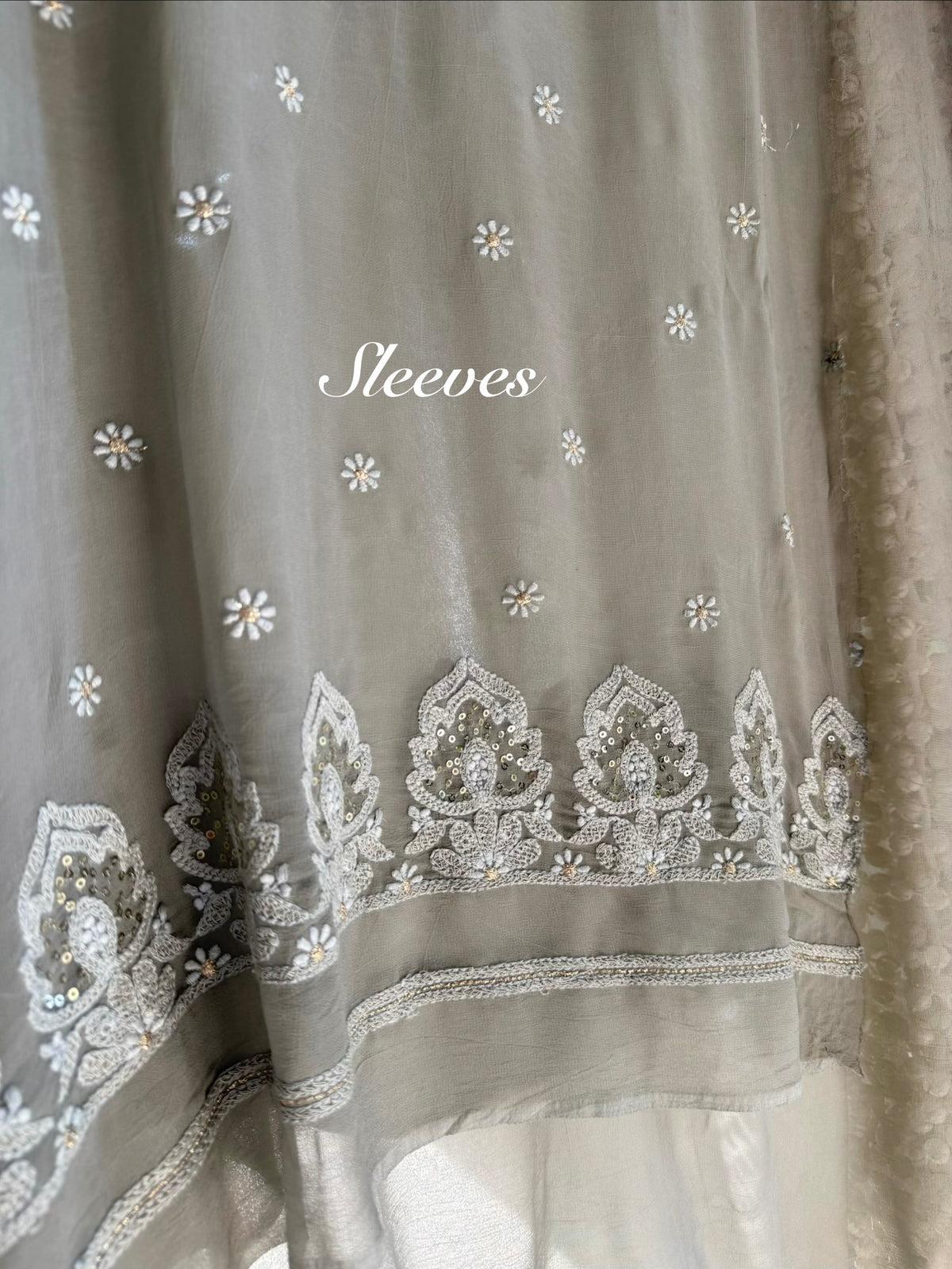 Lucknowi embroidered handwork suit