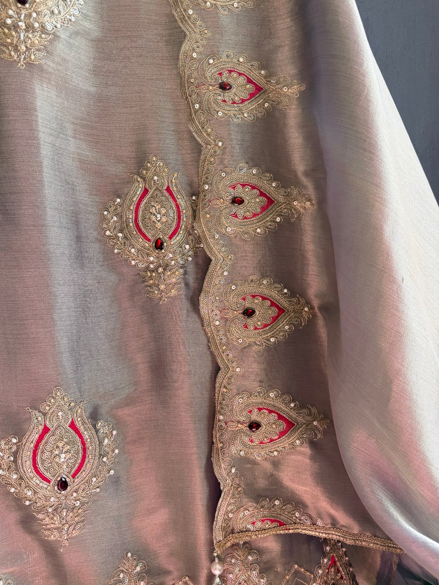 Luxurious bejewelled suit