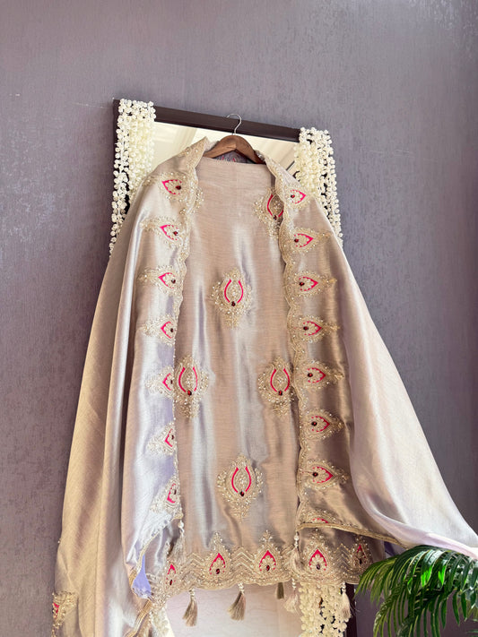 Luxurious bejewelled suit