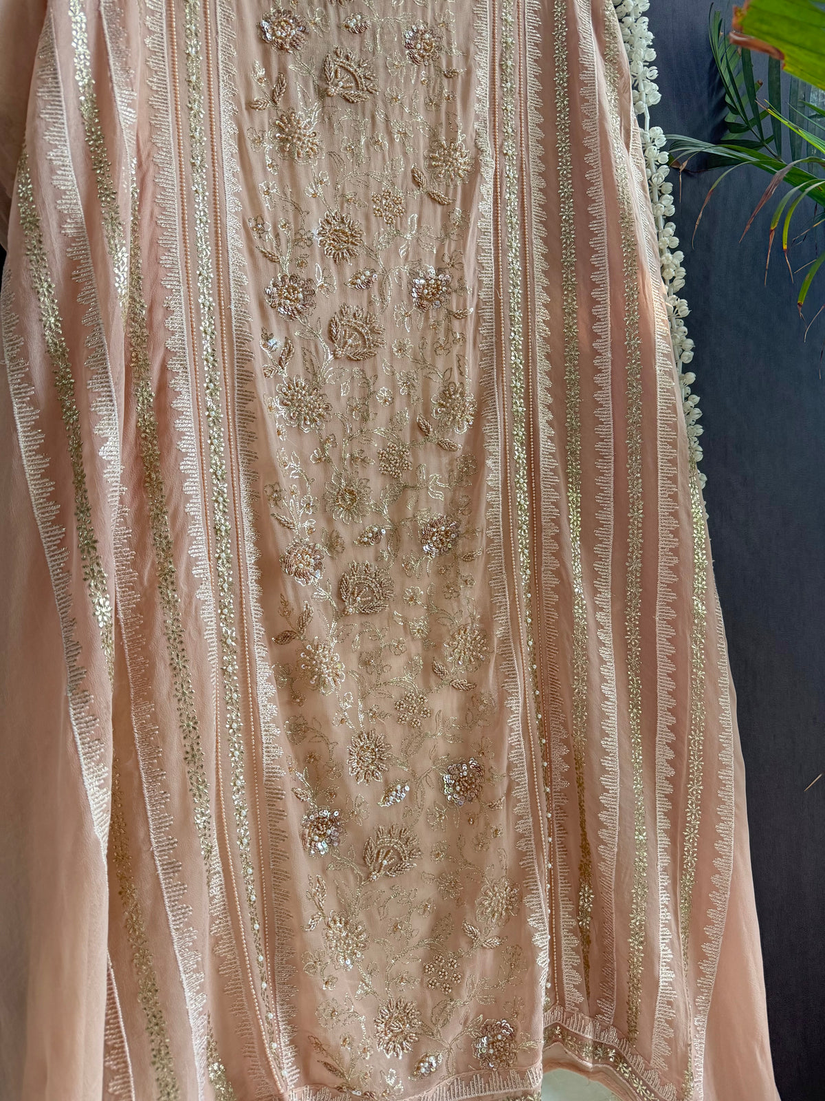 Pitta work crystal handwork suit