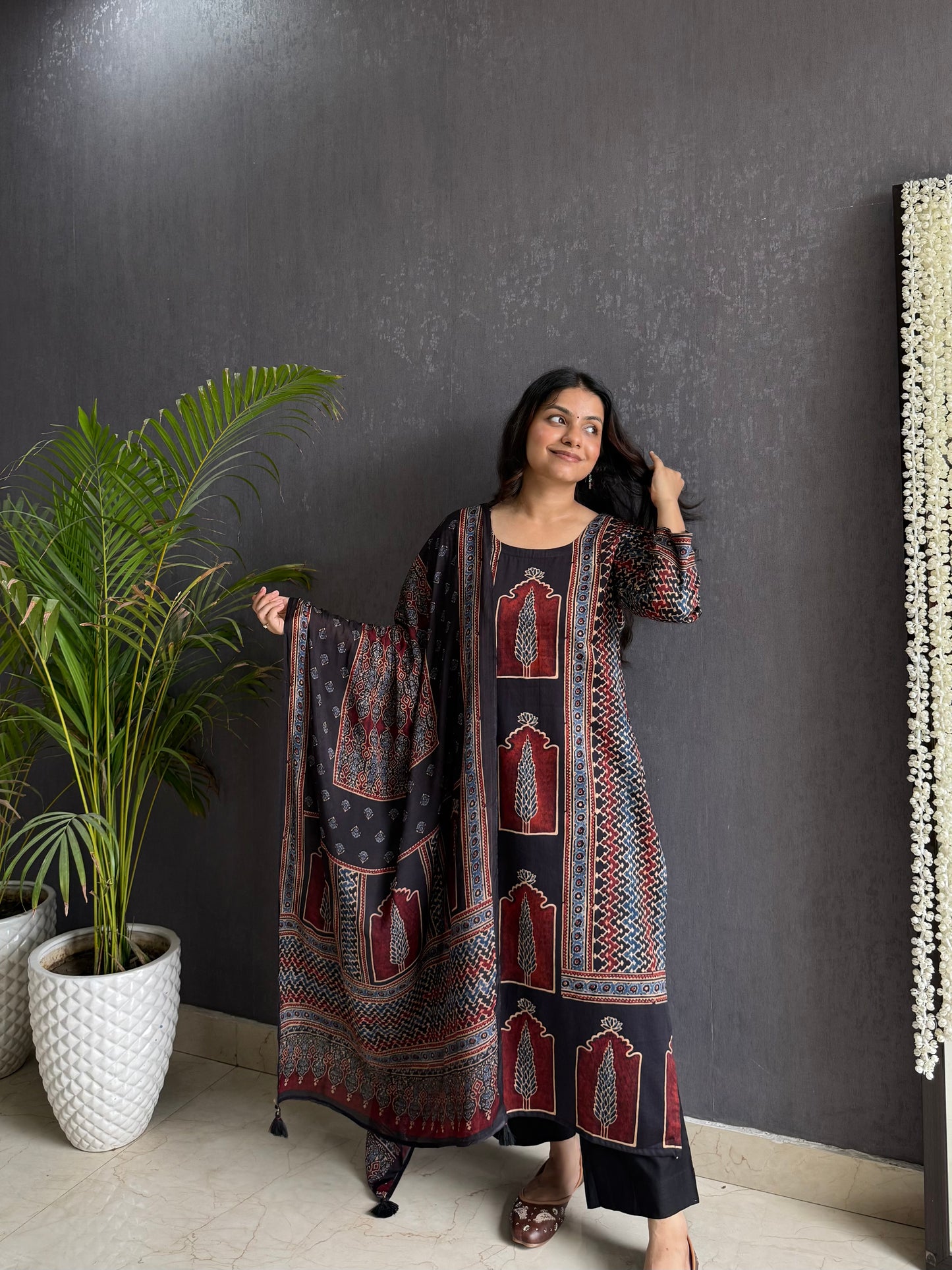 Cotton Ajrakh suit set