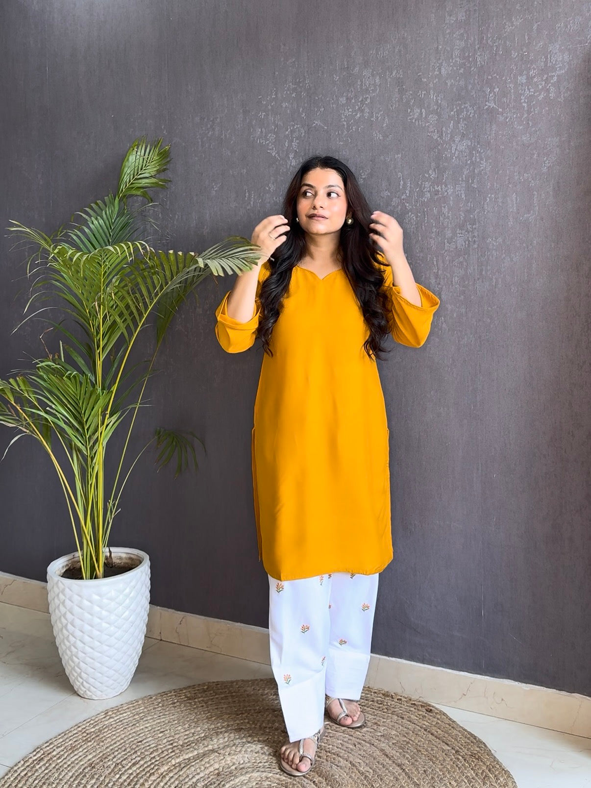 Cotton farshi coord set
