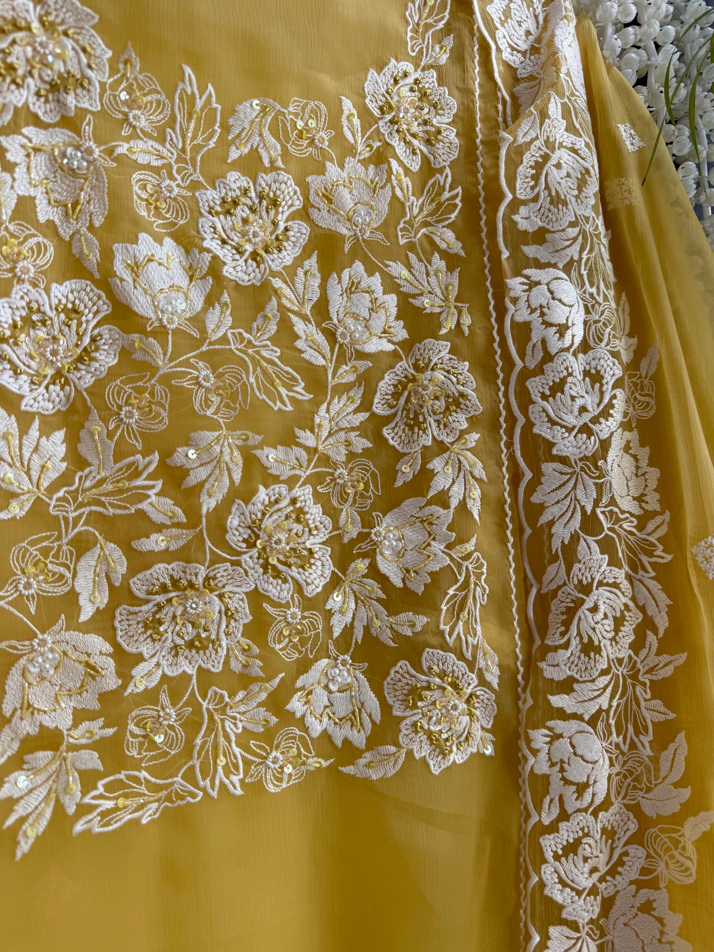 Parsi work florals Handwork suit