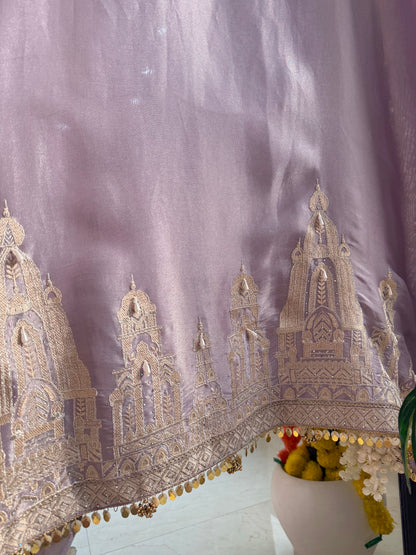 Luxurious temple zari work suit