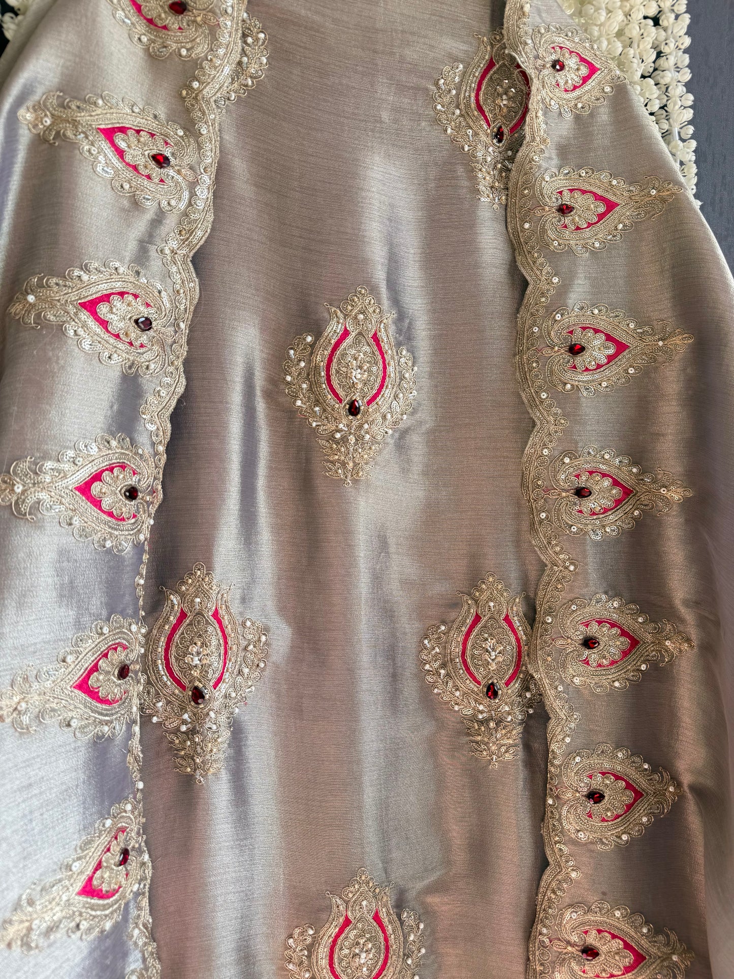 Luxurious bejewelled suit