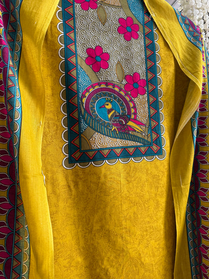 Mulmul cotton tribal art suit