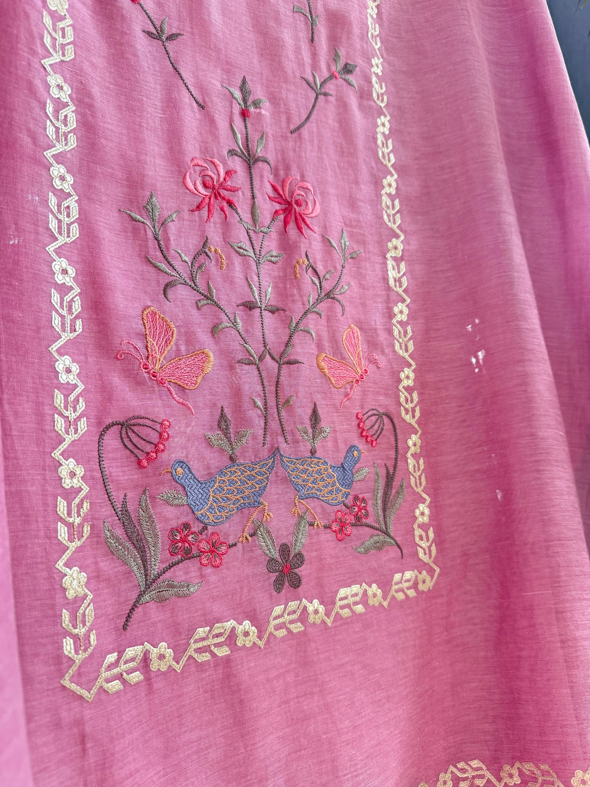 Luxurious Mul chanderi butterfly suit
