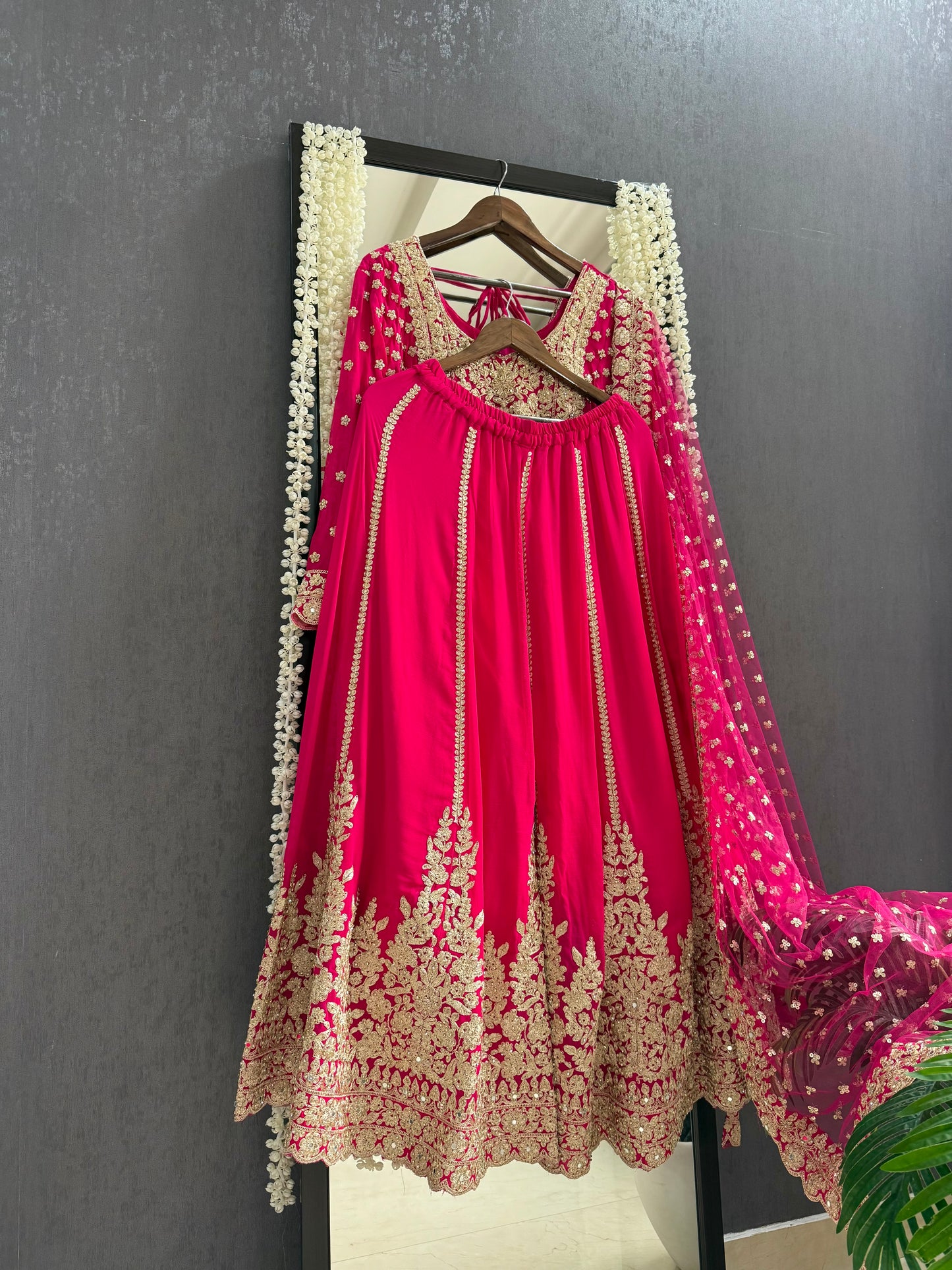 Luxurious Anarkali sharara set