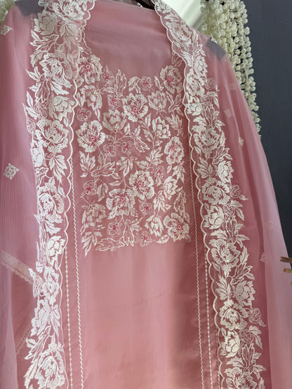 Parsi work florals Handwork suit