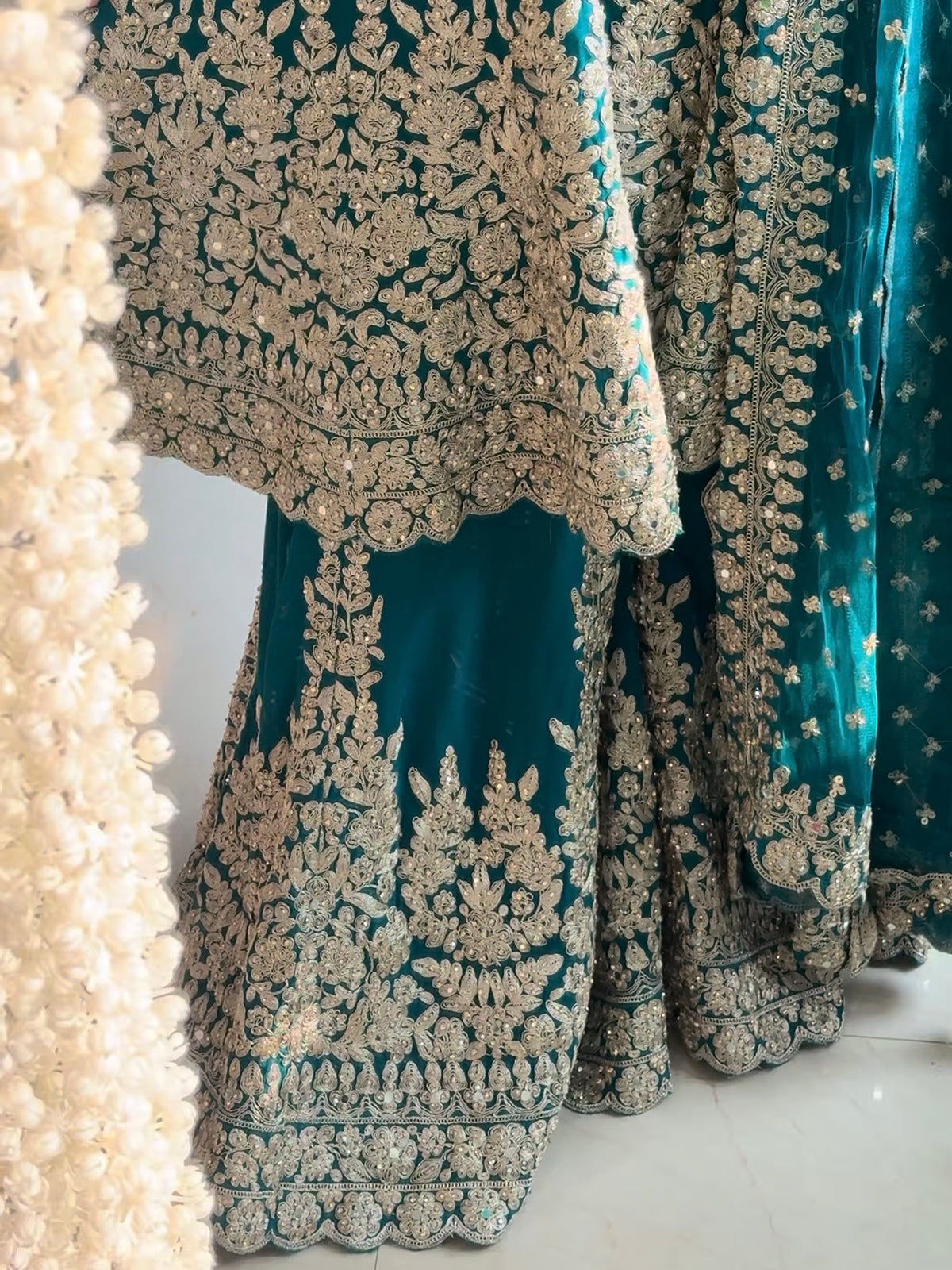 Luxurious Anarkali sharara set