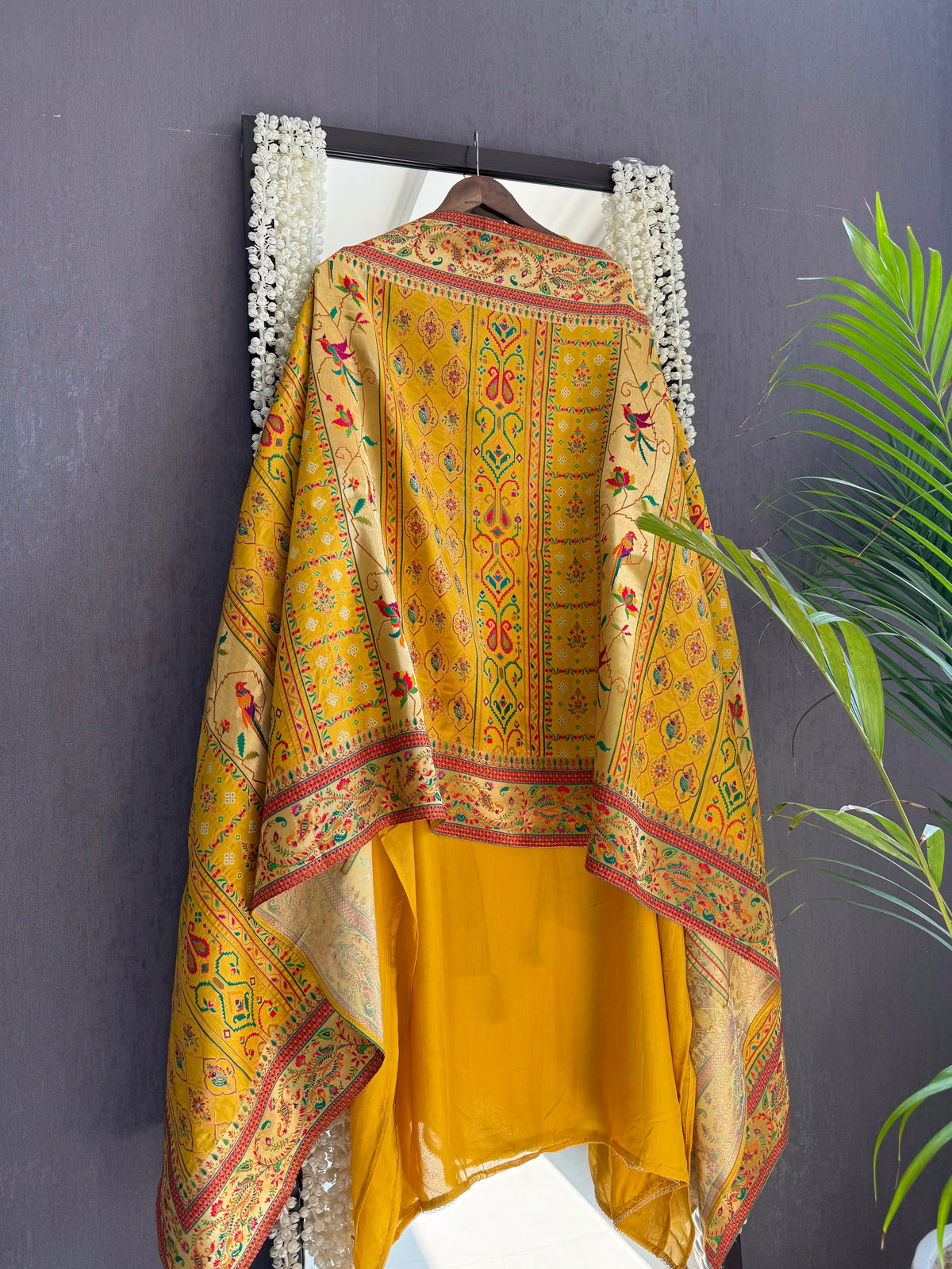 Meenakari Benarsi Paithani Handwork suit