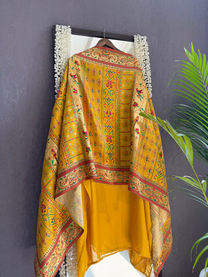 Meenakari Benarsi Paithani Handwork suit