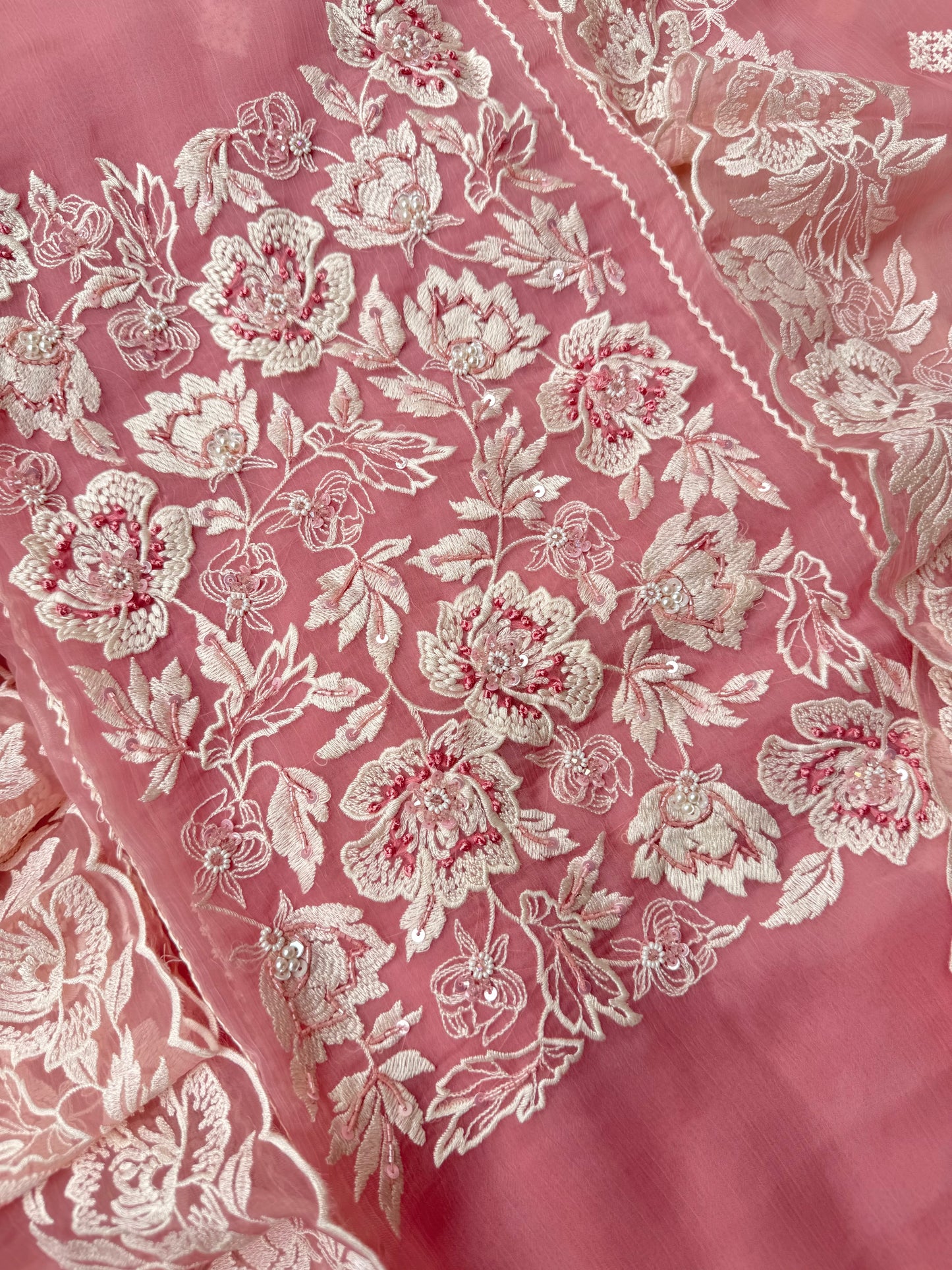 Parsi work florals Handwork suit