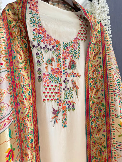 Meenakari Benarsi Paithani Handwork suit